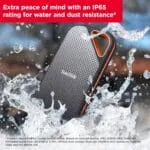 SANDISK Extreme Pro 1TB Portable External SSD, Up to 2000MB/s, USB-C, IP65 Water & Dust Resistant, 3m Drop Protection, Metal Enclosure, PC, Mac & Smartphone Compatible - Image 5
