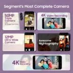 Samsung Galaxy A56 5G (Awesome Violet Glow, 8GB, 128GB) | Segment Most Complete Triple Camera | AI Editing | 4nm Processor | sAMOLED Display| Gorilla Glass Victus+| 5 Gen OS Upgrades - Image 5
