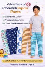 NammaBaby 100% Cotton Assorted Track Pant for Boys and Girls - Regular fit | Loose Fit Track Pants(Pack of 6) - Image 5