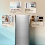 Haier 190 L 3 Star Direct Cool Single Door Refrigerator with Fast Ice Making, Easy Clean Back, Large Vegetable Box (HED-203TDSA-N, Dazzle Steel, 2026 Model) - Image 3