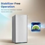 Haier 190 L 3 Star Direct Cool Single Door Refrigerator with Fast Ice Making, Easy Clean Back, Large Vegetable Box (HED-203TDSA-N, Dazzle Steel, 2026 Model) - Image 4