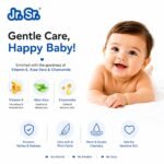 Jr. Sr. Baby Wipes With Lid | 72 Wipes x Pack of 9, 648 Wipes | Safe & Moist Wet Wipes for Babies | Prevents Rashes & Redness with Goodness of Aloe Vera, Vitamin E & Chamomile Oil | No Paraben & No Alcohol - Image 7