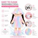 Soft Hat Doll for Kids 42 cm | Cute Plush Rag Doll with Cap & Braided Hair | Washable Stuffed Soft Toy for Girls & Boys | Birthday Gift | Multicolor - Image 4