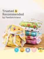 superbottoms Premium DryFeel Baby Langot 0-6 months l 100% Cotton Modern Baby Nappy l Mess-free Langot with Gentle Elastics l Super DryFeel Top Layer l Diaper-free Time Essential | 3 Pack - Image 4
