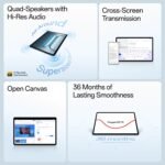OnePlus,Pad Lite, 11-inch (27.94 CM CM), LCD, 8GB RAM, 128GB ROM, WiFi + LTE, Quad Speakers, 9340mAh Battery, Aero Blue, Not AI Enabled - Image 3