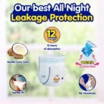 Mamypoko Pants All Night Absorb|Pant Style Baby Diapers Medium Size(M),70 Count,Ideal for 7-12Kgs|1 Diaper= Upto All Night Absorption|Wider Crisscross Sheet|Gentle Coco Care|12hr Leakage Protection - Image 8