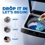 4-in-1 Dissolvable Magic Laundry Capsules - 90 Pcs | Bioenzyme Tough Stain Removal | 1 Drop = 15 Clothes | For Front & Top Load Machines | Softens, Brightens & Freshens | No Mess, No Measure - Image 3