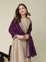 MOKOSH Women’s Silk Embroidery Anarkali Kurta Pant with Dupatta - Image 7