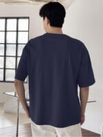 LEOTUDE Men's Half Sleeve Round Neck Cottonblend Graphic Print Oversized - Image 4