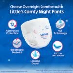 Little's Baby Diapers S Size (Small) Pants Style | 4-8 kg | 40 Count | Comfy Nights Baby Diaper Pants with Leakage Guard & Upto 12 Hours Absorption (40 Count, Pack of 1) - Image 8