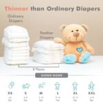 R for Rabbit Tape Style Feather Diaper XS Newborn (NB) Size for Baby 0 to 5 kgs 44 Units (22 Count, Combo Pack Of 2) - Image 6