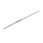 UROPARIS 100 Eyeliner Brush For Makeup | Slim & Sparse-Tipped Brush with Wooden Handle | Synthetic Bristles, Brass Accents - Silver (1 Piece) - Image 2