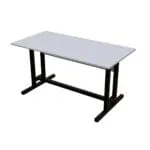 Riyan Luxiwood® Clover Study Table for Home, Office, Desk with Large Storage Space Modern Gaming Desk Study Laptop Table - White - Image 6