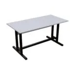 Riyan Luxiwood® Clover Study Table for Home, Office, Desk with Large Storage Space Modern Gaming Desk Study Laptop Table - White - Image 4
