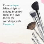 UROPARIS 100 Eyeliner Brush For Makeup | Slim & Sparse-Tipped Brush with Wooden Handle | Synthetic Bristles, Brass Accents - Silver (1 Piece) - Image 4