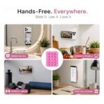 Humble® Suction Phone Sticker Silicone Grip, Sticky Phone Mount, Hands-Free Mobile Holder, Reusable Anti-Slip Stand for Mirror, Glass, Tile, Shower, All Smartphones for Selfies & Videos (Pack of 3) - Image 7