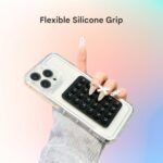 Humble® Suction Phone Sticker Silicone Grip, Sticky Phone Mount, Hands-Free Mobile Holder, Reusable Anti-Slip Stand for Mirror, Glass, Tile, Shower, All Smartphones for Selfies & Videos (Pack of 3) - Image 8