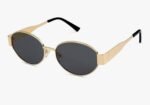 ArrowMax Fashionable Retro Oval Sunglasses for Women & Men | Trendy, Stylish & Classic 90s-Inspired Design | UV400 Protection & Durable Metal Frame - Image 5