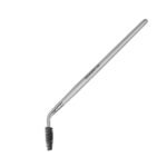 UROPARIS 153 Eye Brush For Makeup | Angular Eyebrow Brush with Synthetic Bristles | Wooden Handle, Brass Accents - Silver (1 Piece) - Image 3