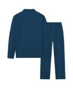 Jawdrobe Men’s Waffle-Check Co-Ord Set | Self-Textured Collar Top | Drawstring Jogger Pants | Cotton-Blend Loungewear/Night-Suit | Casual Travel & Streetwear Two-Piece - Image 3