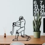 Cricket Player Desk Sculpture, Sports Tabletop Showpiece, Cricket Theme Home Decor, Athlete Figurine for Office Shelf, Cricket Lover Collectible, Sports Enthusiast Decoration - Image 4
