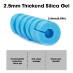 Sounce 25 Pcs Spiral Cable Protectors & Wire Protectors Spring Wire for All Wired Accessories for USB Charger, Data Cable, Headphones, MacBook, Laptop, Elastic Cord Saver (Multi-Color) - Image 2
