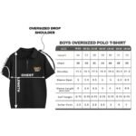 Boys Oversized Polo T-Shirt | Cotton Blend Half Sleeve Collar Neck Casual & Sports Wear | Comfortable Loose Fit Trendy Kids T-Shirt for Boys - Image 4