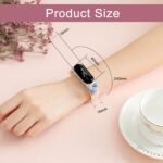 GOLDENIZE FASHION Stylish Waterproof Kids Digital Date and Time Black Pink Square Rectangular Display Watch for Kids Unisex Digital Watch for Baby Boys & Girls Kid | Pack of 2 - Image 4
