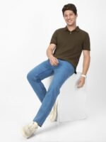 Urbano Fashion Men's Regular Fit Mid Rise Washed Jeans Stretchable - Image 5
