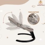 Infantso SLEEP EASE (2-in-1) Baby Swing Cradle / Rocker & Bouncer | Automatic Cradle, Electric Swing & Rocker, Cradle for New born, Automatic Swing / Rocker with Bluetooth Music, Remote, Safety Harness, Mosquito Net, Feeding Tray & Soft Cushion, Kids Rocking Chair with Hanging Toys- Cradle & Swing for 0-12 Months Weight upto 9 Kg - Image 6
