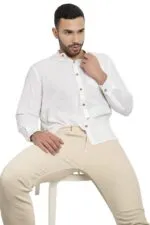 Armisto Organic Men's Linen Shirt/Super Soft / (Full and Half Sleeve) - Image 3