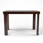 VK Furniture Sheesham Solid Wood 4 Seater Dining Table Set of Four with 4 Print Cushion Chairs for Dinner Hall Kitchen Living Room Home Office Restaurant |L45 X W30 X H30|Walnut - Image 3