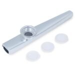 Juarez Kazoo Silver Aluminum Alloy with Three Membrane Flute Diaphragm Mouth Kazoos Musical Instruments JRKZ100 - Image 3