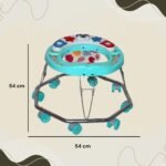 Baby Walker for Kids 6-18 Months | Musical Activity Tray | 360° Rotating Wheels | Comfortable & Foldable Walker for Boys & Girls | Early Walking Support for Babies (Grey) - Image 2