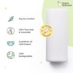 superbottoms Disposable Easy Clean Top Sheets l Diaper Liners l Easy To Dispose l Compatible With Cloth Diaper, Langot & Padded Underwear l Hypoallergenic, Skin-Friendly l Pack of 100 - Image 4