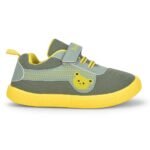 Liberty Lucy & Luke Green & Grey Casual Shoes for Kids - Canvas Slip-On - Image 3