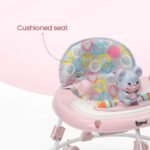 TOY POD Baby Walker for Boys & Girls (6-18 Months) – 360° Rotation, Adjustable Height, Anti-Rollover & Multi-Function Activity Walker for Toddlers (Pink) - Image 4
