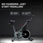 Fitkit by Cult FK7004 Premium Magnetic Spin Bike | 130kg Support | Stepless Resistance & 8kg Flywheel | LCD Display with Heart-Rate Tracking | Tablet Holder | Smooth & Silent Ride for Home Fitness - Image 8