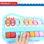 Storio 8 Tone Xylophone Learning Toys Kids Educational Knock Playing 2 in 1 Colorful Plastic Percussion Piano Toy (Multi Color) - Image 2