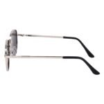 Dervin UV Protected Hexagonal Sunglasses for Men and Women (Silver-Black) - Image 7