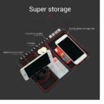 Car Dashboard Mat Organizer with Phone Holder | Anti-Skid Silicone Dashboard Storage Pad | Universal Car Interior Accessories for Mobile Phone, Coins, Keys, Sunglasses, Cards & GPS - Image 5