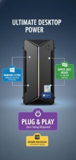 Desktop PC | Core i7 4th Gen | 16GB RAM | 512GB SSD | 5G WiFi 6 + Bluetooth 5.4 | HD Graphics 4600| HDMI/VGA/USB 3.0 | Windows 11 Pro & Office 2021 Installed | 2-Year On-Site Warranty - Image 5