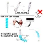 Sounce 25 Pcs Spiral Cable Protectors & Wire Protectors Spring Wire for All Wired Accessories for USB Charger, Data Cable, Headphones, MacBook, Laptop, Elastic Cord Saver (Multi-Color) - Image 5
