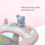 TOY POD Baby Walker for Boys & Girls (6-18 Months) – 360° Rotation, Adjustable Height, Anti-Rollover & Multi-Function Activity Walker for Toddlers (Pink) - Image 5