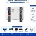 𝗟𝗲𝗻𝗼𝘃𝗼ThinkCentreTiny M700 PC Combo | 19" FHD Display | 𝗜𝗡𝗧𝗘𝗟i5 6th Gen Processor |8GB RAM/256GB SSD | Win 11Pro, WiFi, MS Office | HD Graphics | USB, LAN, HDMI/VGA/DVI | A+ Condition | AIO - Image 2