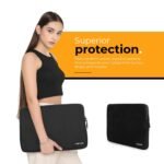 Tressential 16 Inch Laptop Sleeve, Water-Resistant, Shock-Resistant Padding, for MacBook, Dell, HP, Lenovo (Black, 16 inch) - Image 3