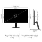 LG24U411A-BN Smartchoice 60 cm (24-inch) Full HD (1920 x 1080) IPS Monitor, 3-Side Virtually Borderless, 1ms MBR, 120Hz, sRGB 99%(Typ.), HDR10, Reader Mode, Flicker Safe, VGA, HDMI, Slim Stand, Black - Image 4