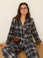 PABROS Night Suit for Women with Full Sleeve Button-Down Top with Pant Dress for Woman,Night Dress for Woman, Two-Piece Loungewear Set - Image 5