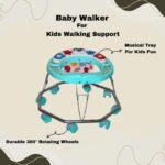 Baby Walker for Kids 6-18 Months | Musical Activity Tray | 360° Rotating Wheels | Comfortable & Foldable Walker for Boys & Girls | Early Walking Support for Babies (Grey) - Image 3