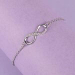 Clara 925 Sterling Silver Infinity Adjustable Bracelet Gift for Women - Image 2